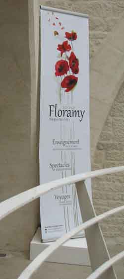 Banderole de présentation de l'art floral Floramy Expo orchidées de Chauray