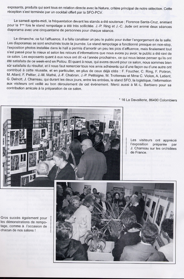 Page 2 COMPTE-RENDU - 3ème Salon de l'Orchidée de Montamisé - Mars 2011